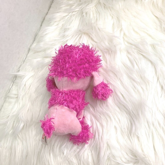 Ty Beanie Babies Boos Plush Stuffed Animal Toy Patsy 5 in Tall Pink Poode - Picture 3 of 4